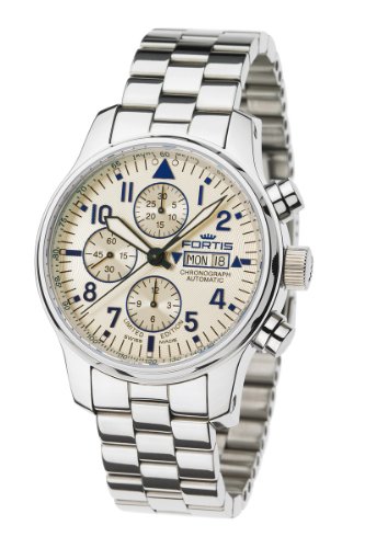 AAA 1:1 Replica Fortis Mens Watches Beige Dial Swiss automatic 43MM 701.20.92M Watch