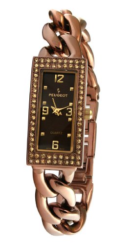 AAA 1:1 Replica Peugeot Ladies Watches Brown Dial Japanese Quartz 14MM 7043BR Watch