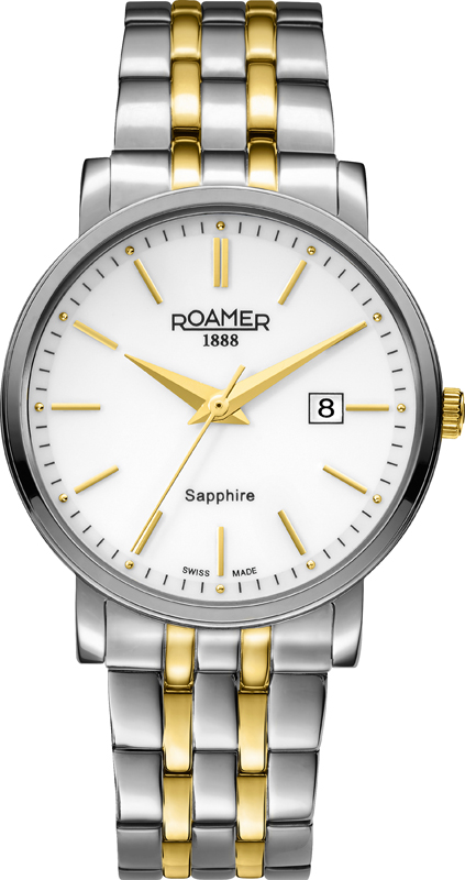 AAA 1:1 Replica Roamer-of-Switzerland-Classic-Line Mens Watches White Dial Quartz 40MM 709856-47-25-70 Watch