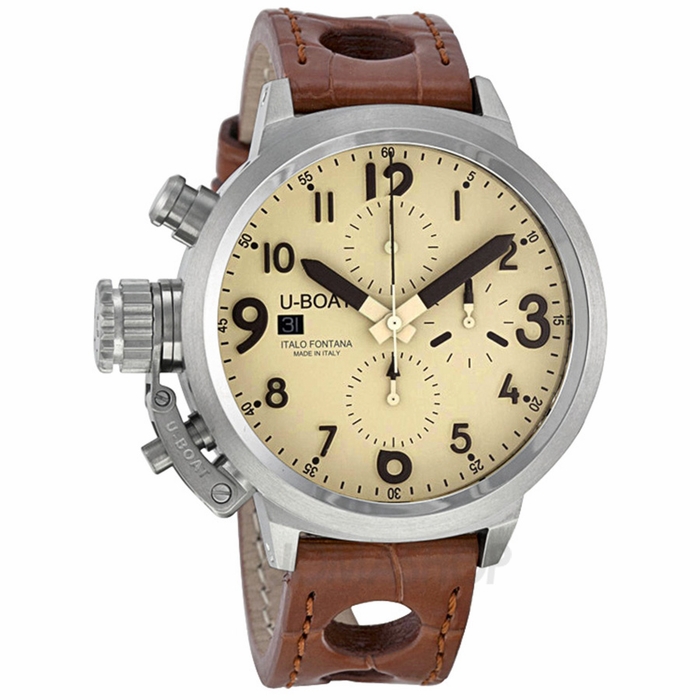 AAA 1:1 Replica U-Boat Mens Watches Beige Dial Automatic 45MM 7117 Watch