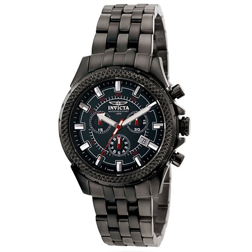 AAA 1:1 Replica Invicta Mens Watches Black Dial Swiss Quartz 44MM 7168 Watch