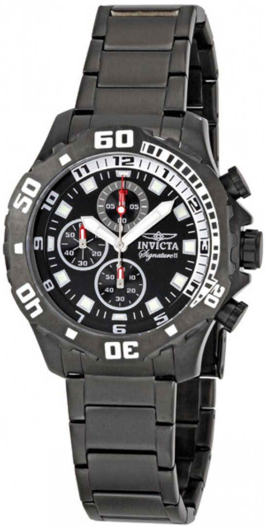 AAA 1:1 Replica Invicta-Signature-Ll Mens Watches Black Dial Quartz 46MM 7335 Watch