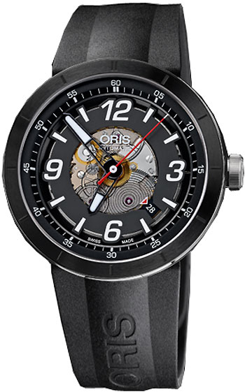 AAA 1:1 Replica Oris-MotorSport Mens Watches Skeletal Dial Automatic 43MM 73376684114RS Watch