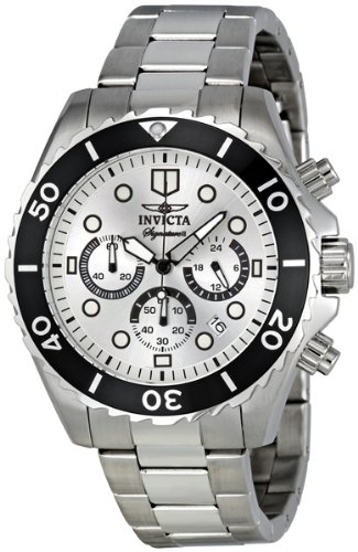 AAA 1:1 Replica Invicta Mens Watches Silver Dial Quartz 45MM 7368 Watch