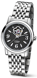 AAA 1:1 Replica Titoni-Space-Star Mens Watches Black Dial Automatic ETA 2824-2 39MM 73938S-334 Watch