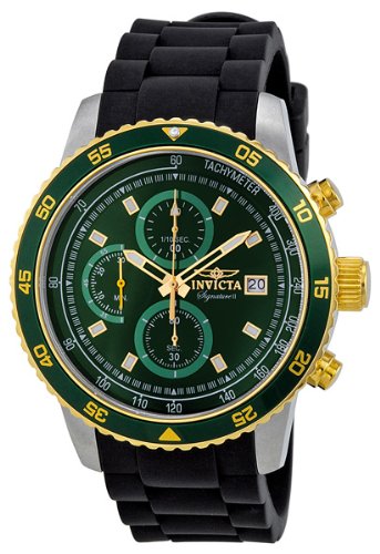 AAA 1:1 Replica Invicta Mens Watches Green Dial Quartz 45MM 7397 Watch