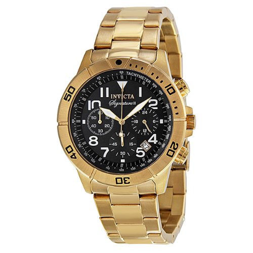 AAA 1:1 Replica Invicta Mens Watches Black Dial Quartz 44MM 7470 Watch