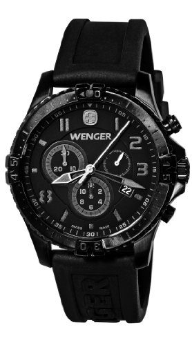 AAA 1:1 Replica Wenger-Squadron Mens Watches Black Dial Quartz 43MM 77054 Watch