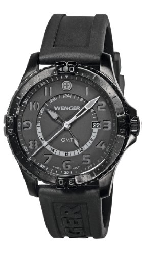 AAA 1:1 Replica Wenger-Squadron Mens Watches Black Dial Quartz 43MM 77074 Watch