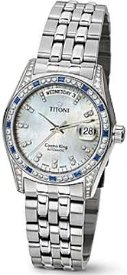 AAA 1:1 Replica Titoni-Cosmo-King Mens Watches Pearl Dial Automatic ETA 2834-2 38.5MM 787S-DBSH-309 Watch