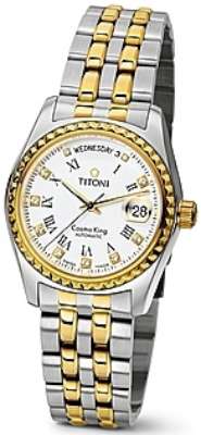 AAA 1:1 Replica Titoni-Cosmo-King Mens Watches White Dial Automatic ETA 2834-2 38.5MM 787SY-019 Watch