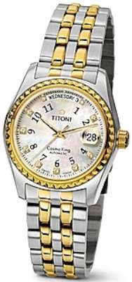 AAA 1:1 Replica Titoni-Cosmo-King Mens Watches Mother Of Pearl Dial Automatic 38.5MM 787SY-330 Watch