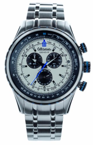 AAA 1:1 Replica Altanus-Geneve Mens Watches White Dial Quartz 46MM 7916B-01 Watch