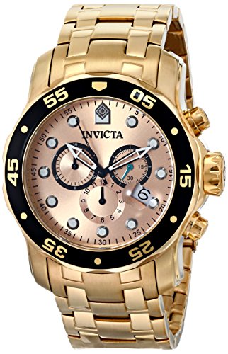 AAA 1:1 Replica Invicta Mens Watches Pink Dial Swiss Quartz 48MM 80063 Watch