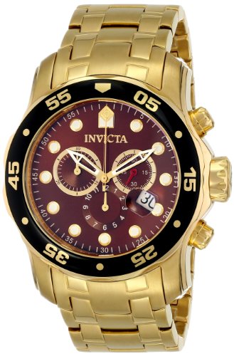 AAA 1:1 Replica Invicta Mens Watches Brown Dial Swiss Quartz 48MM 80065 Watch