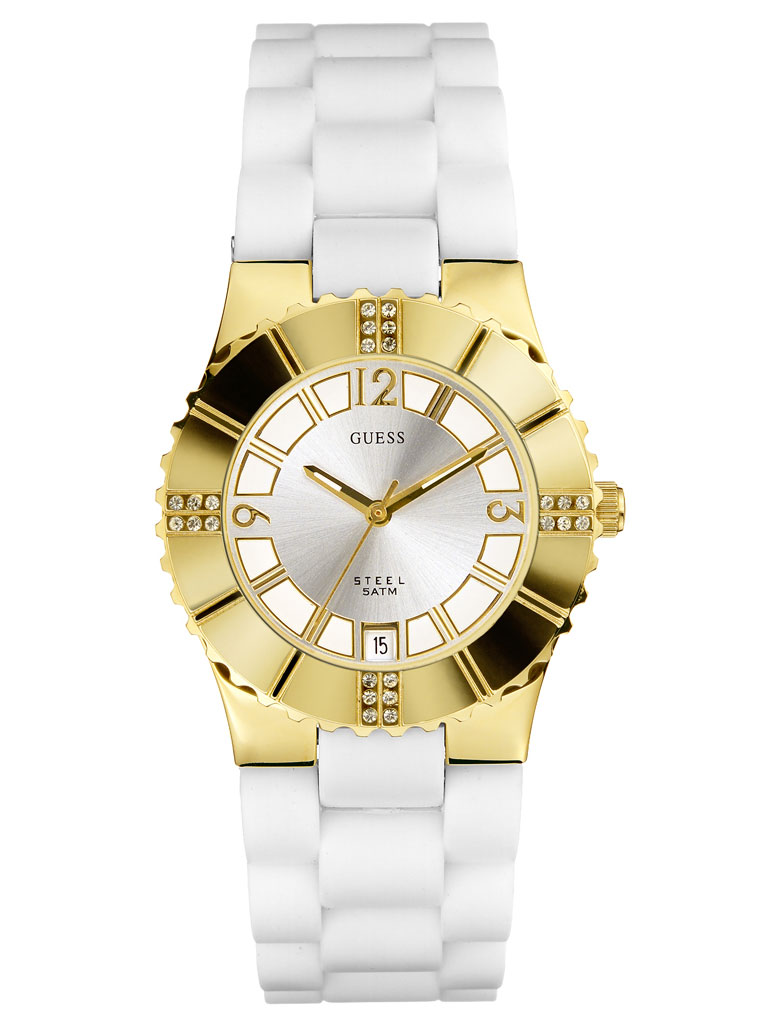 AAA 1:1 Replica Guess Ladies Watches Silver Dial Quartz 34MM 80332L2 Watch