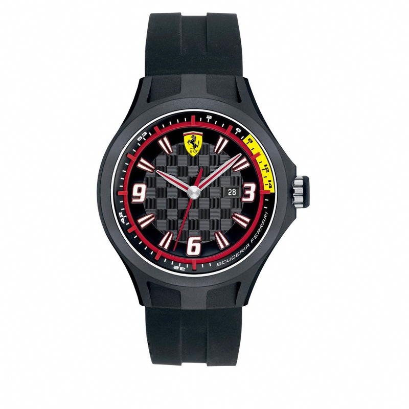 AAA 1:1 Replica Scuderia-Ferrari-Pit-Crew Mens Watches Black Dial Quartz 44MM 830005 Watch