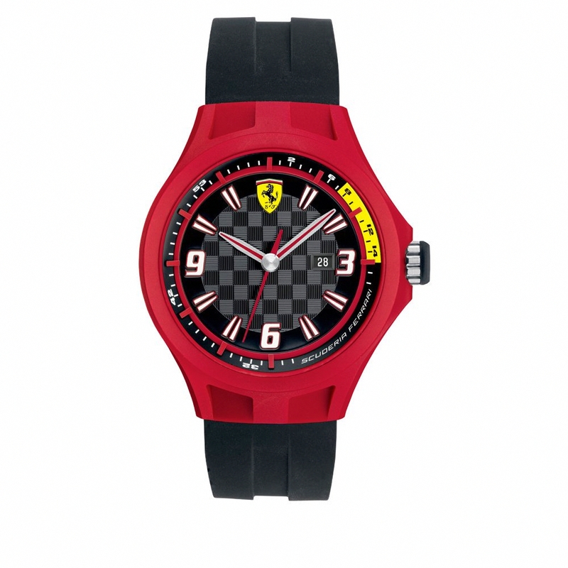 AAA 1:1 Replica Scuderia-Ferrari-Pit-Crew Mens Watches Black Dial Quartz 44MM 830006 Watch