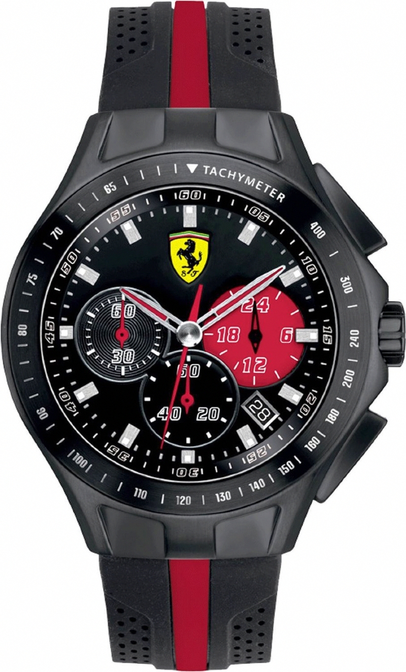 AAA 1:1 Replica Scuderia-Ferrari-Race-Day Mens Watches Black Dial Quartz 44MM 830023 Watch