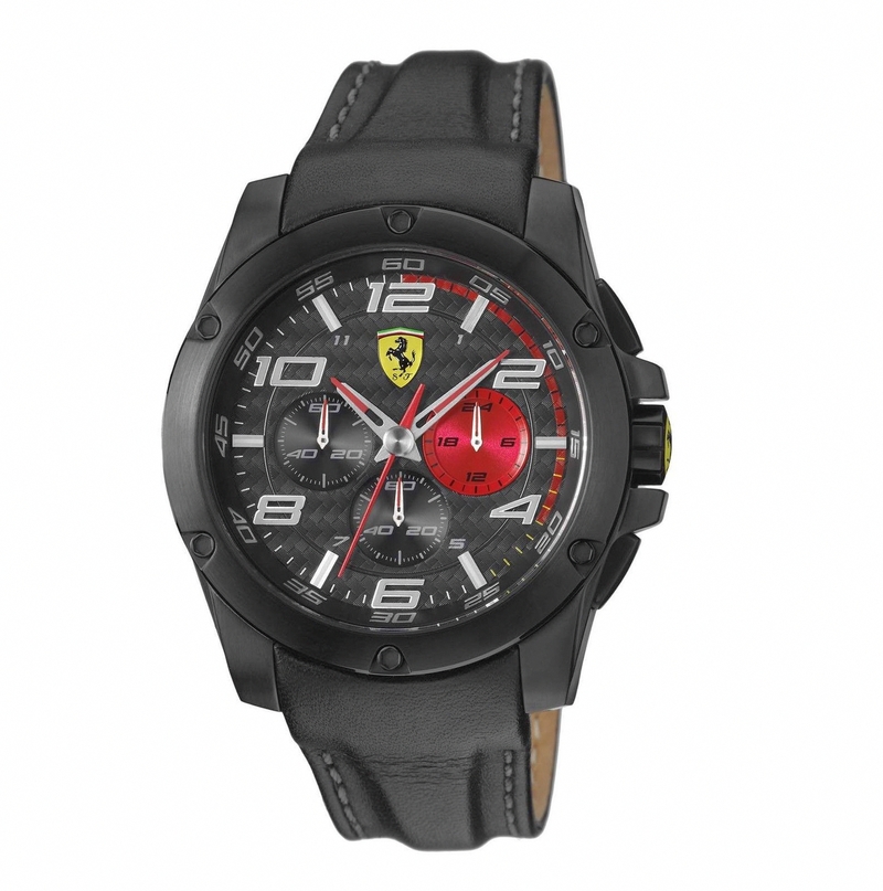 AAA 1:1 Replica Scuderia-Ferrari Mens Watches Black Dial Quartz 46MM 830030 Watch