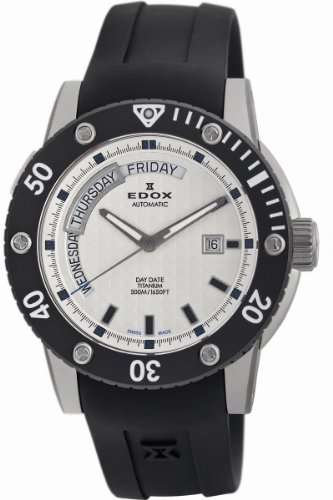AAA 1:1 Replica Edox Mens Watches White Dial Automatic 50MM 83005.TIN.AIN Watch