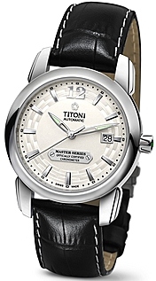 AAA 1:1 Replica Titoni-Master-Series Mens Watches Silver Dial Automatic ETA 2824-2, Chronometer 40MM 83588S-ST-297 Watch