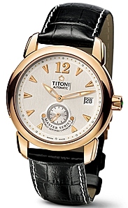 AAA 1:1 Replica Titoni-Master-Series Mens Watches Silver Dial Automatic ETA 2895-1, Chronometer 38.2MM 83888RG-ST-297 Watch