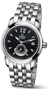 AAA 1:1 Replica Titoni-Master-Series Mens Watches Black Dial Automatic ETA 2895-1, Chronometer 38.2MM 83888S-296 Watch
