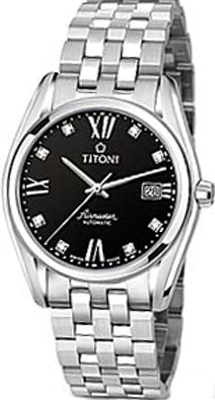 AAA 1:1 Replica Titoni-Airmaster Mens Watches Black Dial Automatic 38.5MM 83909S-354 Watch