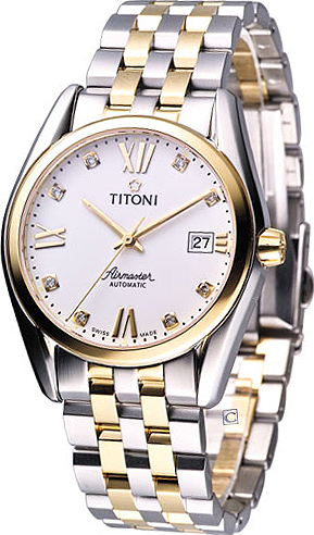 AAA 1:1 Replica Titoni-Airmaster Mens Watches White Dial Automatic 38.5MM 83909SY-063 Watch