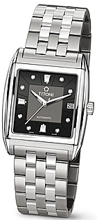 AAA 1:1 Replica Titoni-WallStreet Mens Watches Black Dial Automatic ETA 2892A2 12MM 83927S-337 Watch
