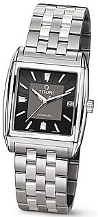 AAA 1:1 Replica Titoni-WallStreet Mens Watches Black Dial Automatic ETA 2892A2 12MM 83927S-339 Watch