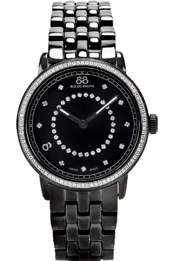 AAA 1:1 Replica 88-Rue-Du-Rhone Ladies Watches Black Dial Quartz 35MM 87WA120023 Watch