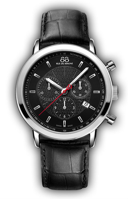 AAA 1:1 Replica 88-Rue-Du-Rhone Mens Watches Black Dial Quartz 42MM 87WA120048 Watch