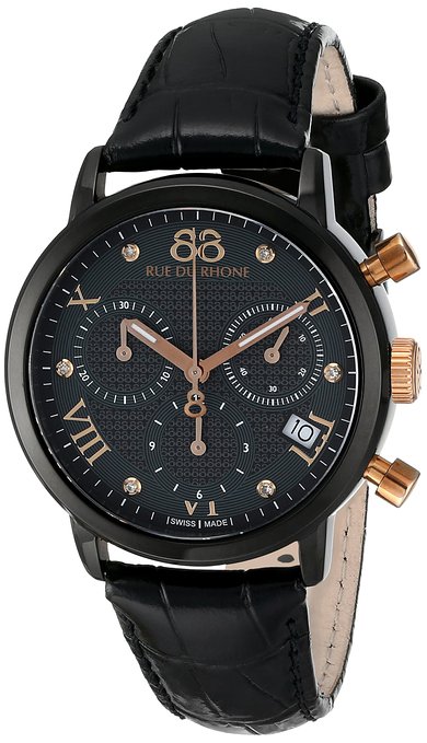 AAA 1:1 Replica 88-Rue-Du-Rhone Ladies Watches Black Dial Quartz 35MM 87WA130005 Watch