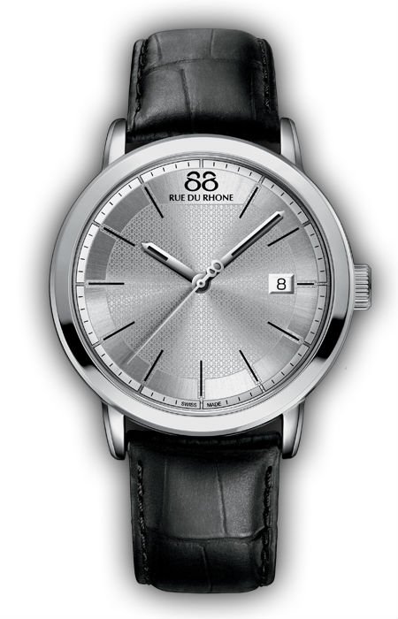 AAA 1:1 Replica 88-Rue-Du-Rhone Mens Watches Silver Dial Quartz 42MM 87WA130015 Watch