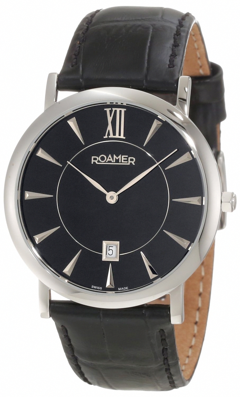 AAA 1:1 Replica Roamer-Of-Switzerland Mens Watches Black Dial Quartz 38MM 934856-41-55-09 Watch