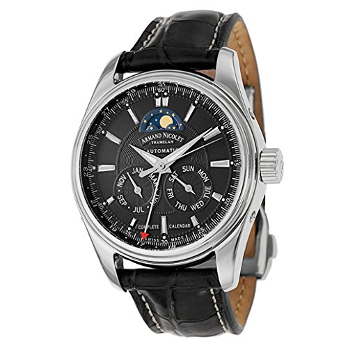 AAA 1:1 Replica Armand-Nicolet-M02 Mens Watches Black Dial Automatic 43MM 9642B-2-NR-P974NR2 Watch