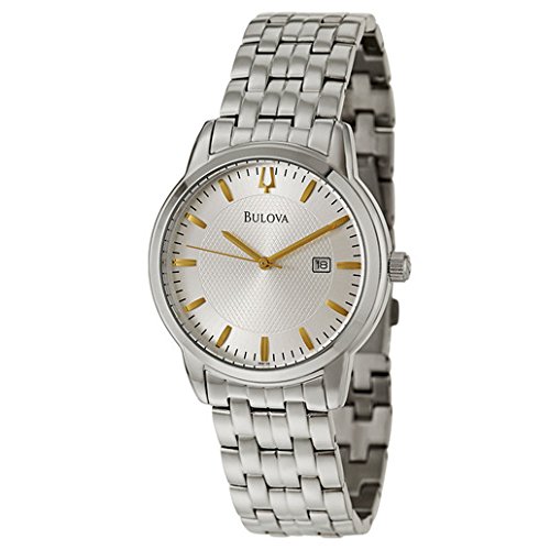 AAA 1:1 Replica Bulova Mens Watches Silver Dial Quartz 40MM 96B196 Watch