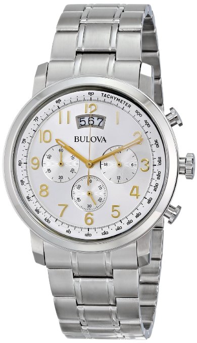 AAA 1:1 Replica Bulova Ladies Watches Silver Dial Quartz 42MM 96B201 Watch