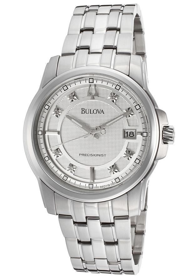AAA 1:1 Replica Bulova Mens Watches Silver Dial Quartz 43MM 96D118 Watch