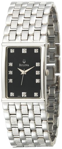 AAA 1:1 Replica Bulova Mens Watches Black Dial Japanese Quartz 25MM 96D12 Watch