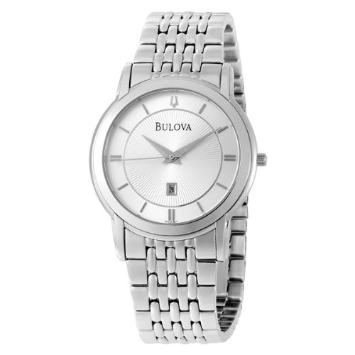 AAA 1:1 Replica Bulova Mens Watches Silver Dial Japanese Quartz 37MM 96G89 Watch