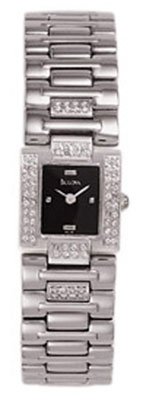 AAA 1:1 Replica Bulova Ladies Watches Black Dial Quartz 17MM 96L46 Watch