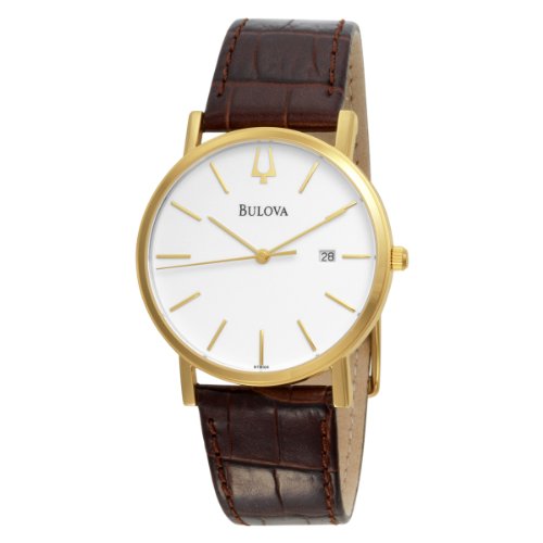 AAA 1:1 Replica Bulova Mens Watches White Dial Japanese Quartz 37MM 97B100 Watch