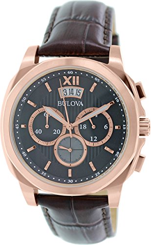 AAA 1:1 Replica Bulova Mens Watches Black Dial Quartz 43MM 97B136 Watch