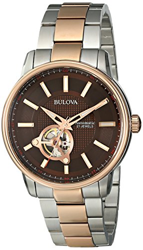 AAA 1:1 Replica Bulova Mens Watches Brown Dial Automatic 45MM 98A140 Watch