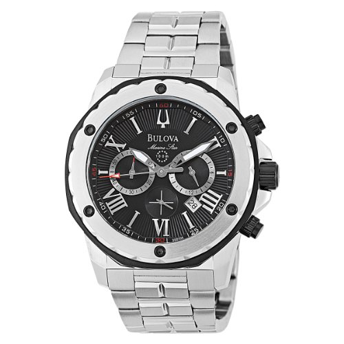 AAA 1:1 Replica Bulova Mens Watches Black Dial Japanese Quartz 44MM 98B106 Watch