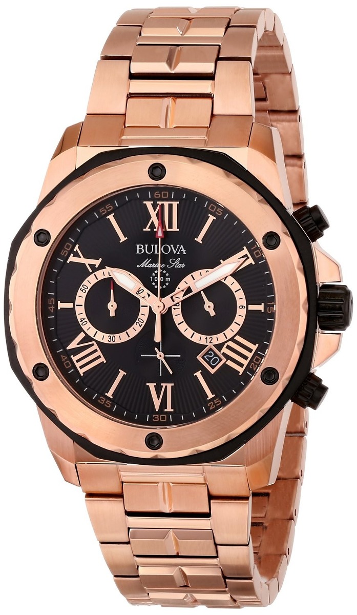 AAA 1:1 Replica Bulova Mens Watches Black Dial Quartz 44MM 98B115 Watch