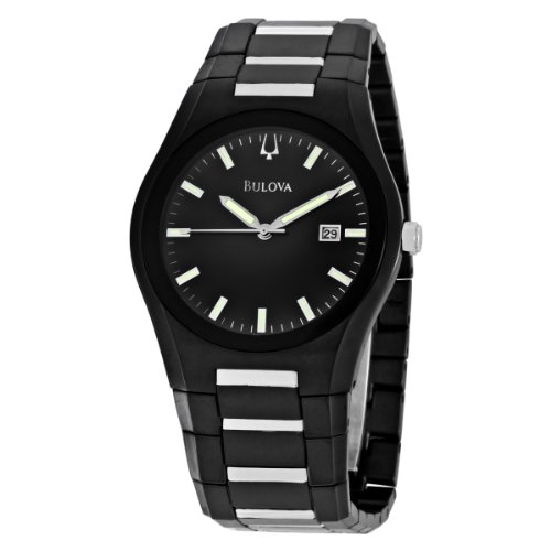 AAA 1:1 Replica Bulova Mens Watches Black Dial Japanese Quartz 40MM 98B126 Watch